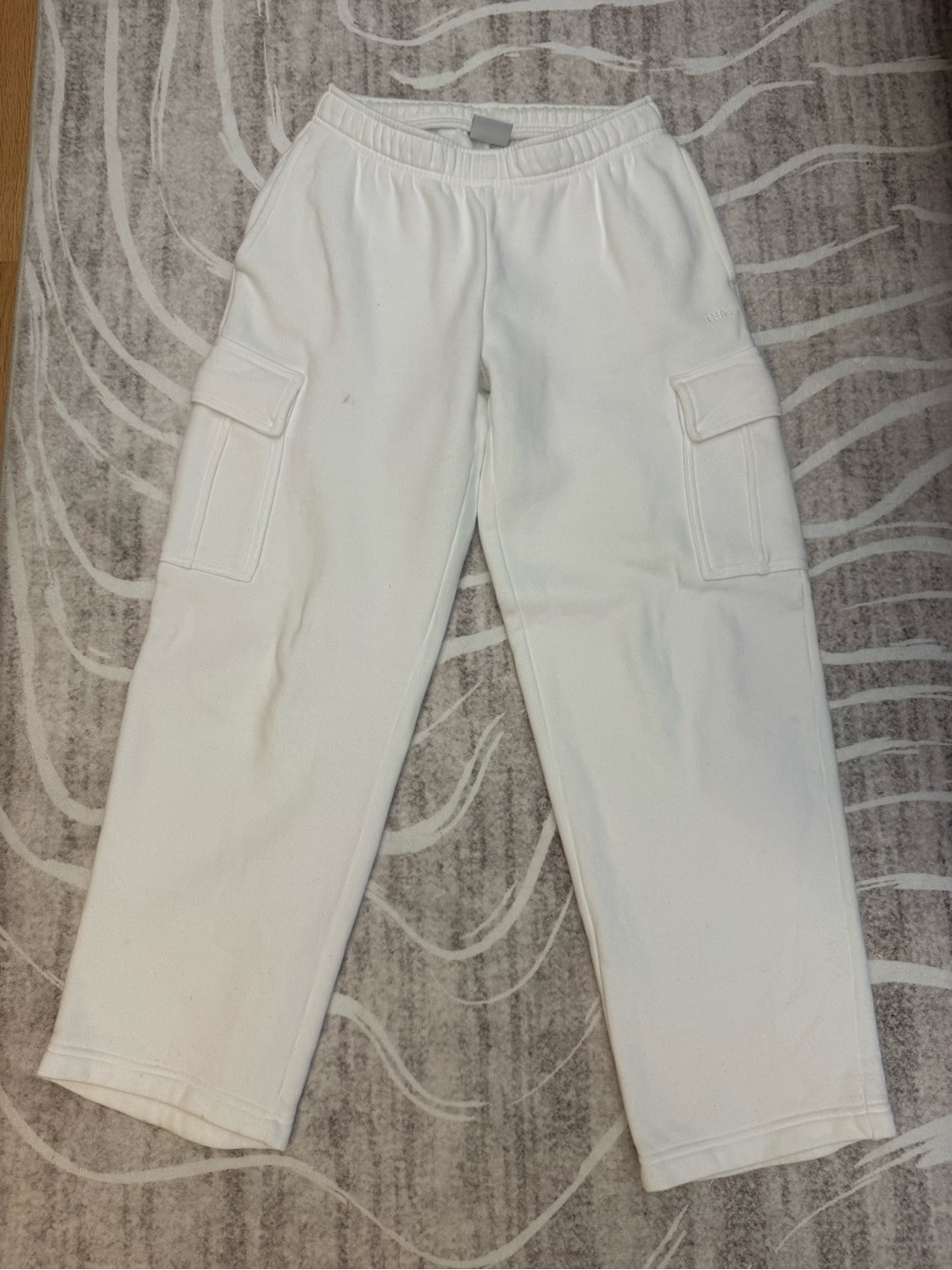 Women White Cargo Sweatpants - Casual Comfort